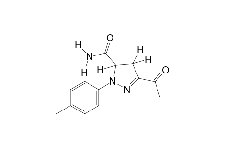 3-acetyl-1-p-tolyl-2-pyrazoline-5-carboxamide