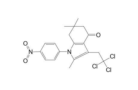 2,6,6-Trimethyl-1-(4-nitrophenyl)-3-(2,2,2-trichloroethyl)-1,5,6,7-tetrahydro-4H-indol-4-one