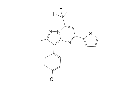 pyrazolo[1,5-a]pyrimidine, 3-(4-chlorophenyl)-2-methyl-5-(2-thienyl)-7-(trifluoromethyl)-