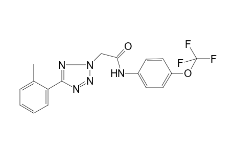 2-(5-O-Tolyl-tetrazol-2-yl)-N-(4-trifluoromethoxy-phenyl)-acetamide