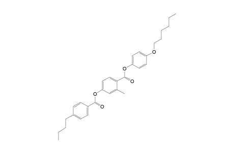 4,2-cresotic acid, p-(hexyloxy)phenyl ester, p-butylbenzoate