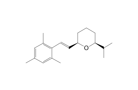 cis-2-Isopropyl-6-[(E)-2-(2,4,6-trimethyl-phenyl)-vinyl]-tetrahydro-pyran