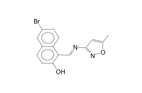 1-(5-methyl-3-isoxazolyliminomethyl)-6-bromo-2-naphthol