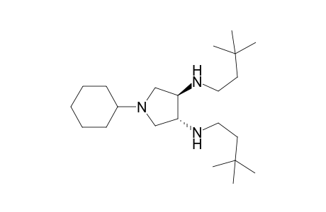 (3R,4R)-3,4-Bis(3,3-dimethylbutylamino)-1-cyclohexylpyrrolidine