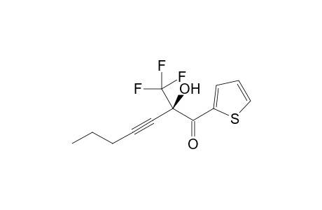 (R)-2-hydroxy-1-(thiophen-2-yl)-2-(trifluoromethyl)hept-3-yn-1-one