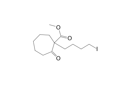 Cycloheptanecarboxylic acid, 1-(4-iodobutyl)-2-oxo-, methyl ester