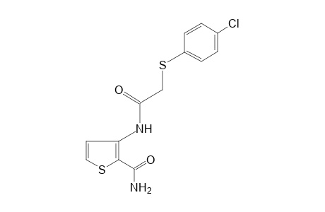 3-{2-[(p-chlorophenyl)thio]acetamido}-2-thiophenecarboxamide