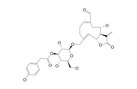 8,15-DIHYDROXYGERMACRA-1(10),4,11(13)-TRIEN-(12,6)-OLIDE-14-AL-15-O-BETA-D-GLUCOPYRANOSIDE-2'-PARA-HYDROXYPHENYLACETATE