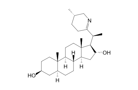 25-ISOSOLAFLORIDINE=(25S)-22,26-EPIMINO-5-ALPHA-CHOLEST-22(N)-ENE-3-BETA,16-ALPHA-DIOL