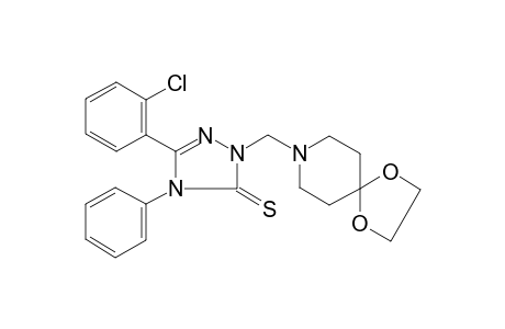 5-(2-Chlorophenyl)-2-(1,4-dioxa-8-azaspiro[4.5]dec-8-ylmethyl)-4-phenyl-2,4-dihydro-3H-1,2,4-triazole-3-thione