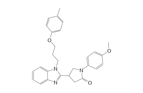1-(4-methoxyphenyl)-4-{1-[3-(4-methylphenoxy)propyl]-1H-benzimidazol-2-yl}-2-pyrrolidinone