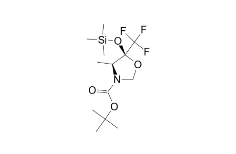 (4S,5S)-N-(TERT.-BUTYLOXYCARBONYL)-4-METHYL-5-(TRIFLUOROMETHYL)-5-[(TRIMETHYLSILYL)-OXY]-1,3-OXAZOLIDINE