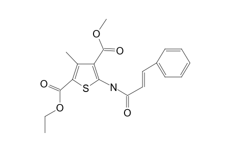 3-Methyl-5-(3-phenylacryloylamino)-2-ethoxycarbonyl-4-methoxycarbonyl thiophene