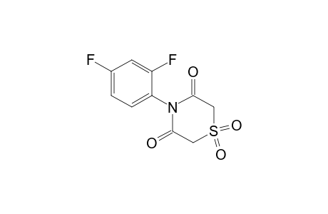 4-(2,4-difluorophenyl)-3,5-thiomorpholinedione, 1,1-dioxide