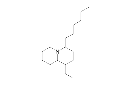 1-Ethyl-4-hexyl-quinolizidine
