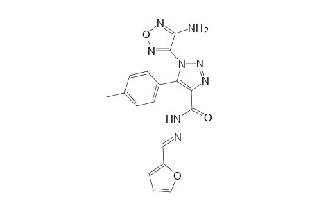 1-(4-amino-1,2,5-oxadiazol-3-yl)-N'-[(E)-2-furylmethylidene]-5-(4-methylphenyl)-1H-1,2,3-triazole-4-carbohydrazide