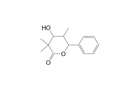 threo-Pentonic acid, 2,4-dideoxy-2,2,4-trimethyl-5-C-phenyl-, .delta.-lactone, (5S*)-