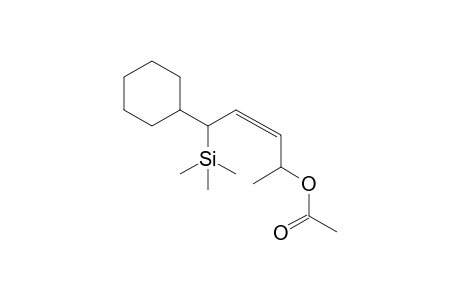 (3Z)-5-Cyclohexyl-5-trimethylsilylpent-3-en-2-yl acetate