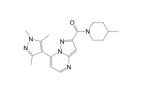 2-[(4-methyl-1-piperidinyl)carbonyl]-7-(1,3,5-trimethyl-1H-pyrazol-4-yl)pyrazolo[1,5-a]pyrimidine