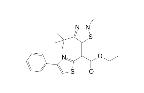 4-tert-BUTYL-5-[(ETHOXYCARBONYL)-(4-PHENYLTHIAZOL-2-YL)-METHYLENE]-2-METHYL-2,5-DIHYDRO-1,2,3-THIADIAZOLE;ISOMER-A