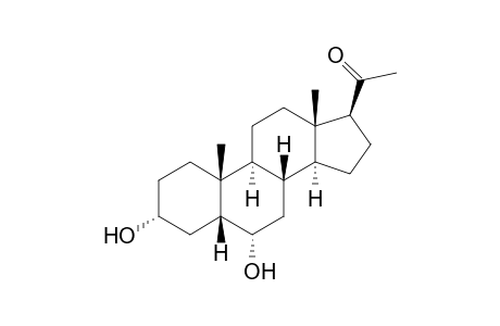 3α,6α-dihydroxy-5β-pregnan-20-one