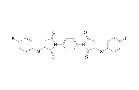 3-[(4-Fluorophenyl)sulfanyl]-1-(4-{3-[(4-fluorophenyl)sulfanyl]-2,5-dioxo-1-pyrrolidinyl}phenyl)-2,5-pyrrolidinedione