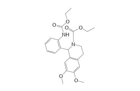 1-(o-CARBOXAMIDOPHENYL)-3,4-DIHYDRO-6,7-DIMETHOXY-2(1H)-ISOQUINOLINECARBOXYLIC ACID, DIETHYL ESTER