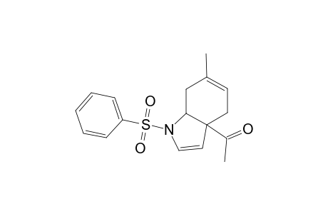 3a-Acetyl-6-methyl-1-phenylsulfonyl-3a,4,7,7a-tetrahydro-indole