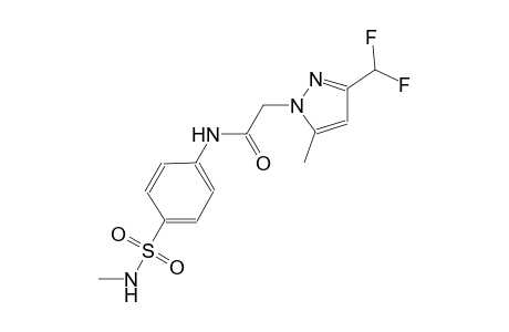 2-[3-(difluoromethyl)-5-methyl-1H-pyrazol-1-yl]-N-{4-[(methylamino)sulfonyl]phenyl}acetamide