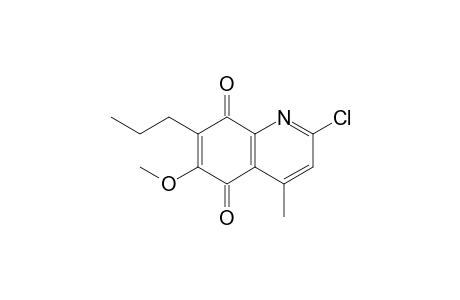 2-chloranyl-6-methoxy-4-methyl-7-propyl-quinoline-5,8-dione