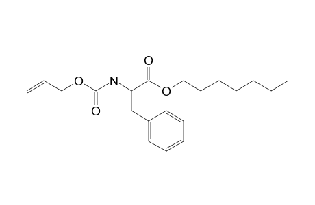 L-Phenylalanine, N-allyloxycarbonyl-, heptyl ester