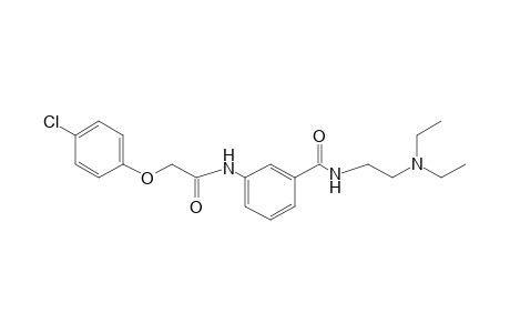 2-(p-chlorophenoxy)-3'-{[2-(diethylamino)ethyl]carbamoyl]acetanilide