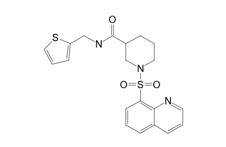 1-(Quinolin-8-ylsulfonyl)-N-(thiophen-2-ylmethyl)piperidine-3-carboxamide