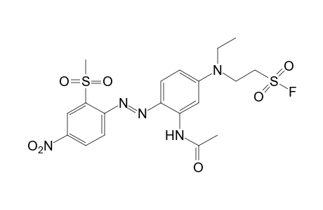 5'-{ETHYL[2-(FLUOROSULFONYL)ETHYL]AMINO}-2'-{[2-(METHYLSULFONYL)-4-NITROPHENYL]AZO}ACETANILIDE