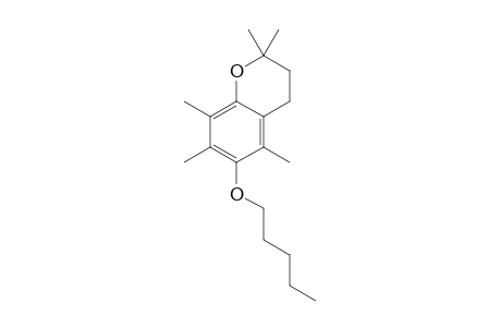 2,2,5,7,8-Pentamethyl-6-hydroxychroman, N-pentyl ether