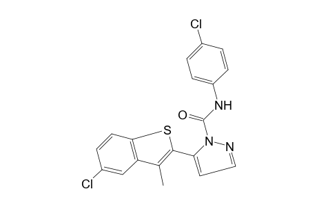 4'-chloro-5-(5-chloro-3-methylbenzo[b]thien-2-yl)pyrazole-1-carboxanilide