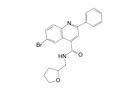 Quinoline-4-carboxamide, 6-bromo-2-phenyl-N-(tetrahydrofuran-2-ylmethyl)-