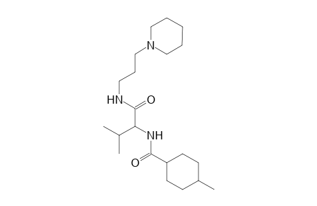 cyclohexanecarboxamide, 4-methyl-N-[2-methyl-1-[[[3-(1-piperidinyl)propyl]amino]carbonyl]propyl]-