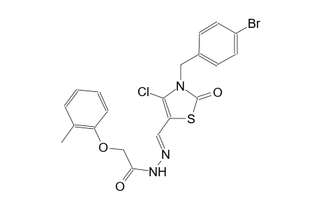 N'-{(E)-[3-(4-bromobenzyl)-4-chloro-2-oxo-2,3-dihydro-1,3-thiazol-5-yl]methylidene}-2-(2-methylphenoxy)acetohydrazide