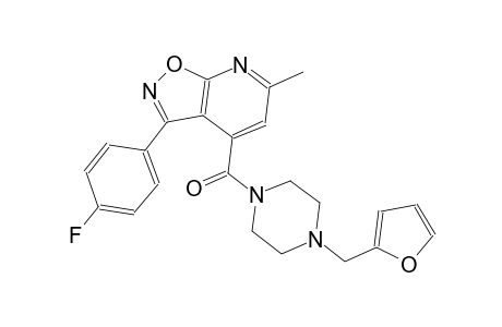 isoxazolo[5,4-b]pyridine, 3-(4-fluorophenyl)-4-[[4-(2-furanylmethyl)-1-piperazinyl]carbonyl]-6-methyl-