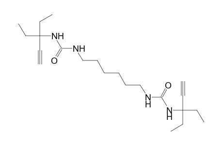 1,1'-hexamethylenebis[3-(1,1-diethyl-2-propynyl)urea]