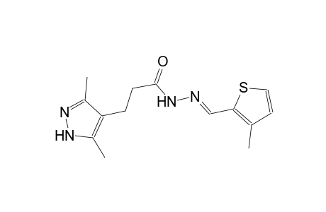 1H-pyrazole-4-propanoic acid, 3,5-dimethyl-, 2-[(E)-(3-methyl-2-thienyl)methylidene]hydrazide