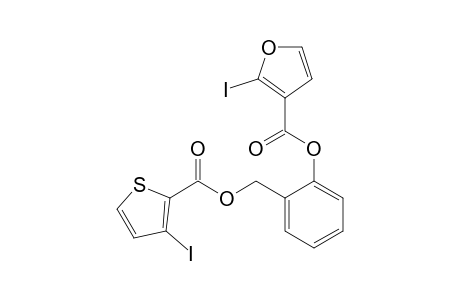 2-(3-Iodo-2-thienylcarbonyloxymethyl)-1-(2-iodo-3-furylcarbonyloxy)benzene