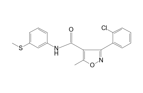 3-(o-chlorophenyl)-5-methyl-3'-(methylthio)-4-isoxazolecarboxanilide