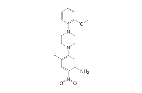 Aniline, 4-fluoro-5-[4-(2-methoxyphenyl)piperazin-1-yl]-2-nitro-