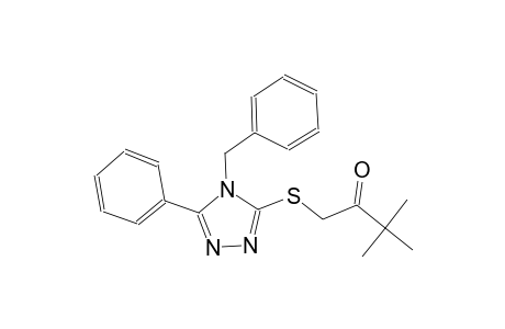 1-[(4-Benzyl-5-phenyl-4H-1,2,4-triazol-3-yl)sulfanyl]-3,3-dimethyl-2-butanone