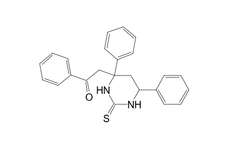 Ethanone, 2-(hexahydro-4,6-diphenyl-2-thioxo-4-pyrimidinyl)-1-phenyl-