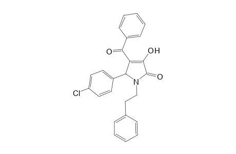 4-Benzoyl-5-(4-chloro-phenyl)-3-hydroxy-1-phenethyl-1,5-dihydro-pyrrol-2-one