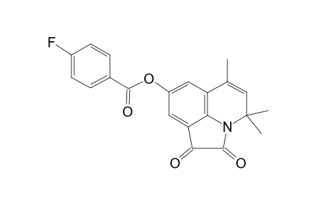 4,4,6-trimethyl-1,2-dioxo-1,2-dihydro-4H-pyrrolo[3,2,1-ij]quinolin-8-yl 4-fluorobenzoate