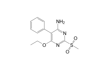 6-ETHOXY-2-(METHYLSULFONYL)-5-PHENYLPYRIMIDIN-4-AMINE